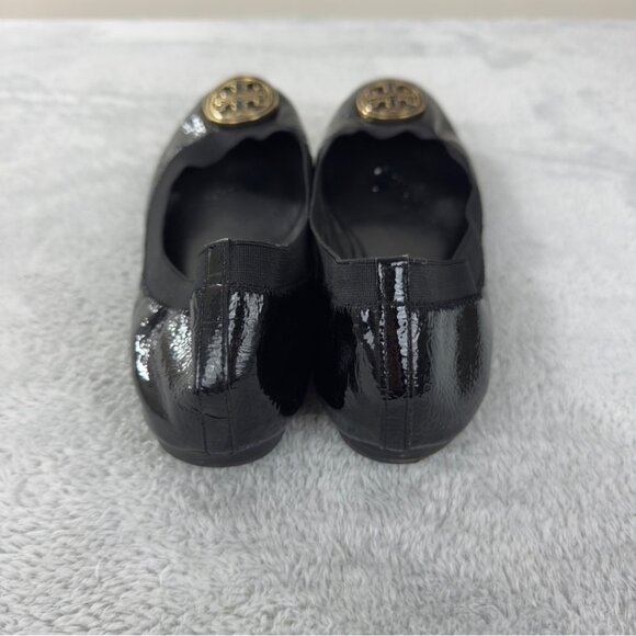 Tory Burch Caroline Black Patent Leather Ballet Flat US 11 - Picture 5 of 12
